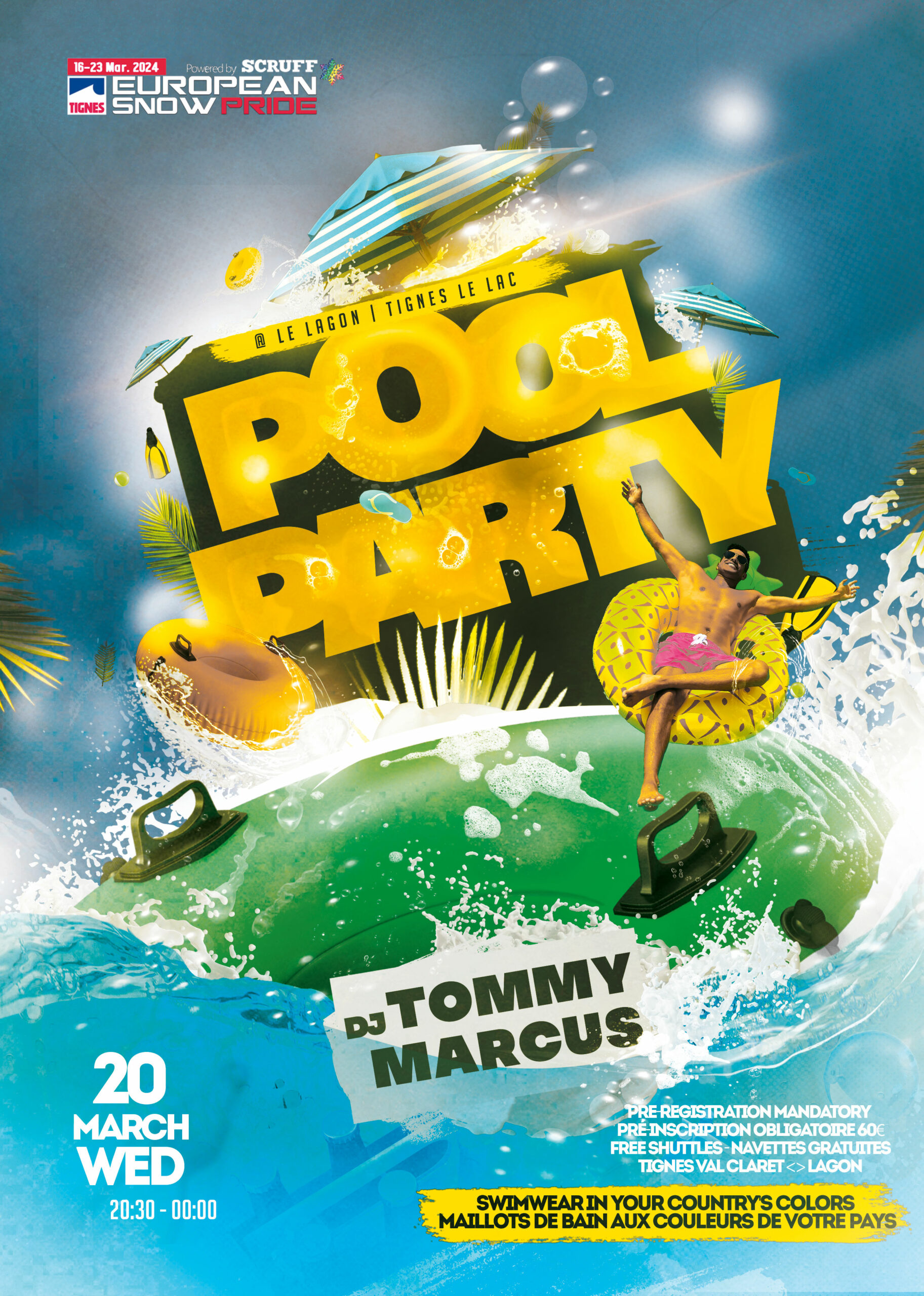 Wednesday Pool Party 2024 European Snow Pride